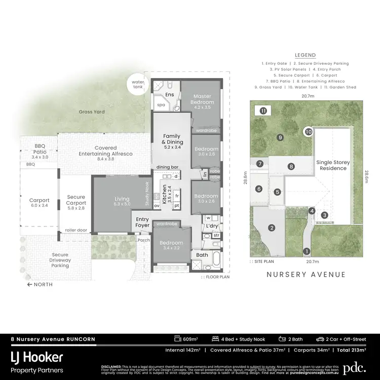 Floorplan of Homely house listing, 8 Nursery Avenue, Runcorn QLD 4113