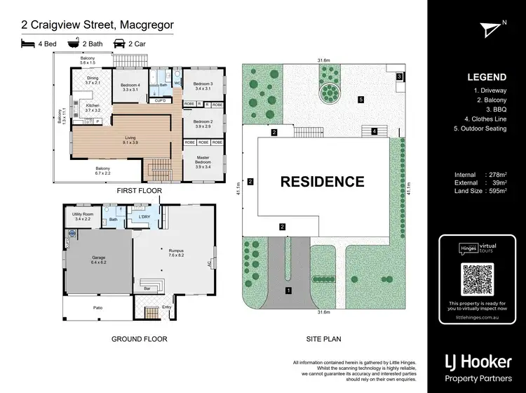Floorplan of Homely house listing, 2 Craigview Street, Macgregor QLD 4109