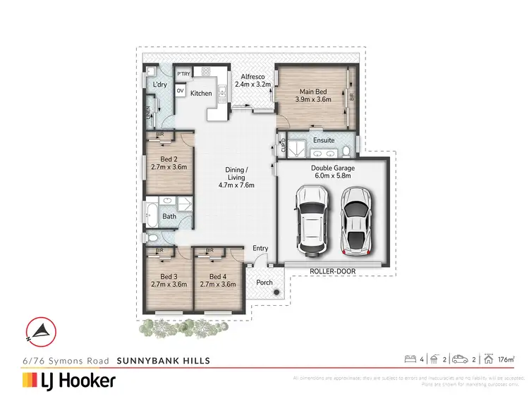 Floorplan of Homely townhouse listing, 6/76 Symons Road, Sunnybank Hills QLD 4109