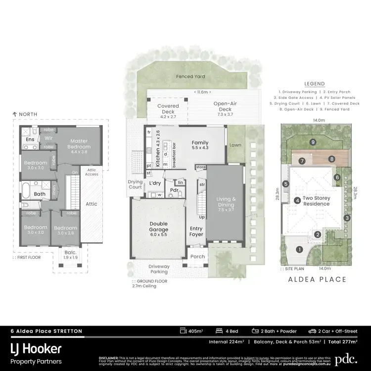 Floorplan of Homely house listing, 6 Aldea Place, Stretton QLD 4116