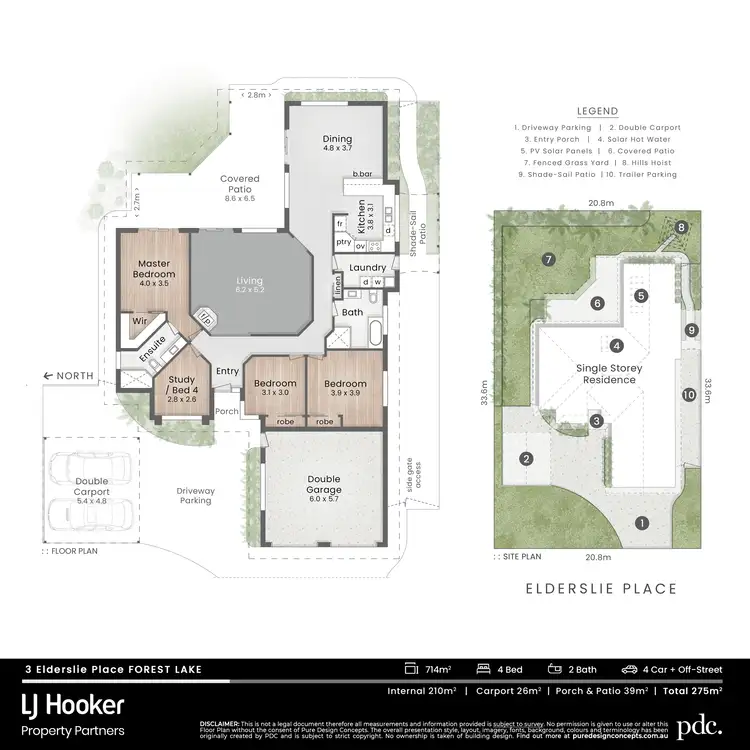 Floorplan of Homely house listing, 3 Elderslie Place, Forest Lake QLD 4078