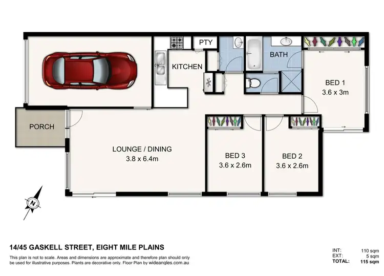 Floorplan of Homely townhouse listing, 14/23-45 Gaskell Street, Eight Mile Plains QLD 4113