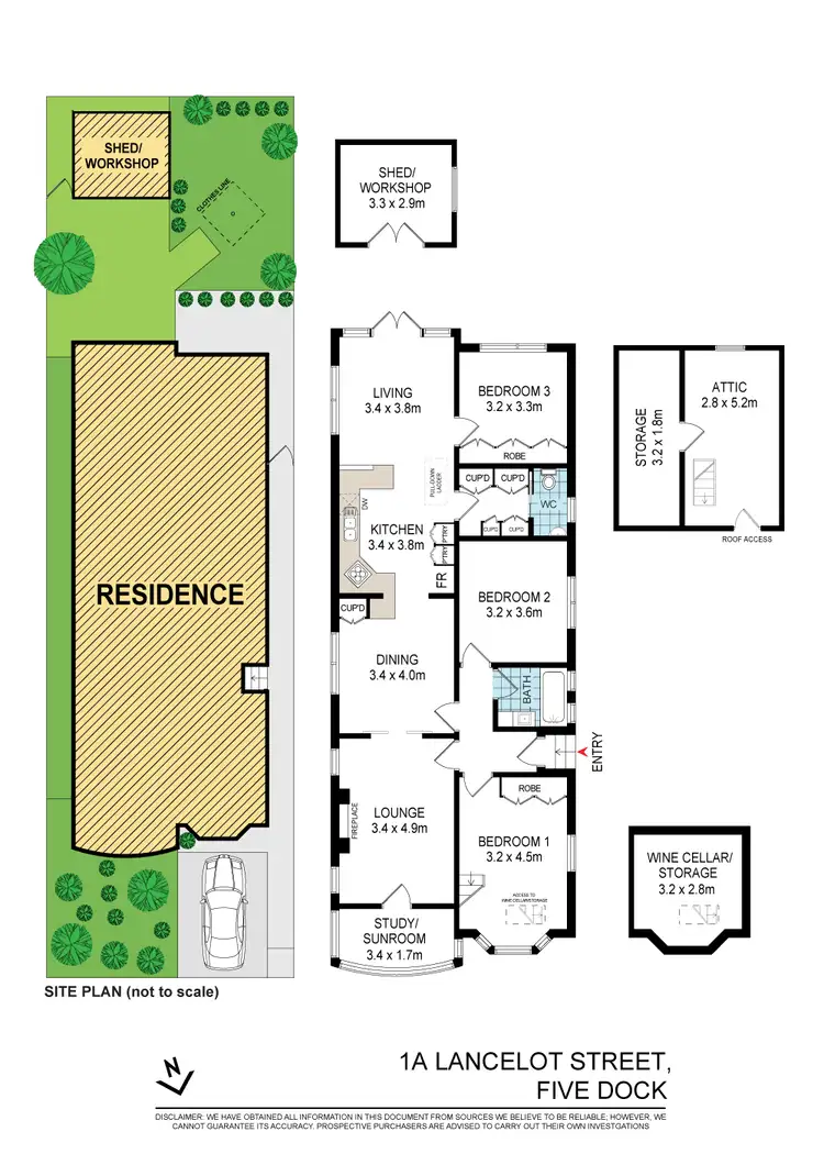 Floorplan of Homely house listing, 1A Lancelot Street, Five Dock NSW 2046