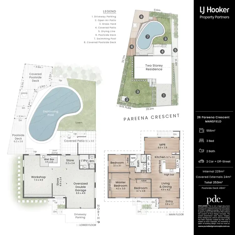 Floorplan of Homely house listing, 26 Pareena Crescent, Mansfield QLD 4122