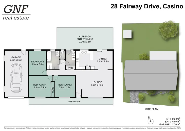 Floorplan of Homely house listing, 28 Fairway Drive, Casino NSW 2470