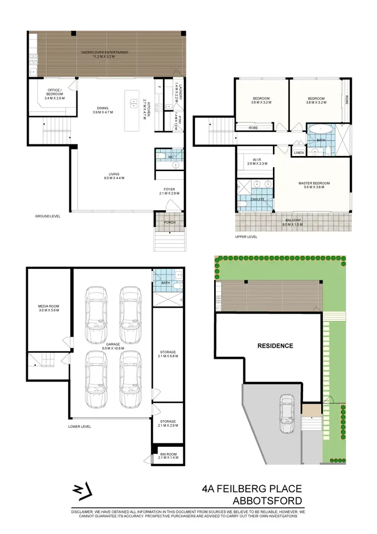 Floorplan of Homely house listing, 4A Feilberg Place, Abbotsford NSW 2046
