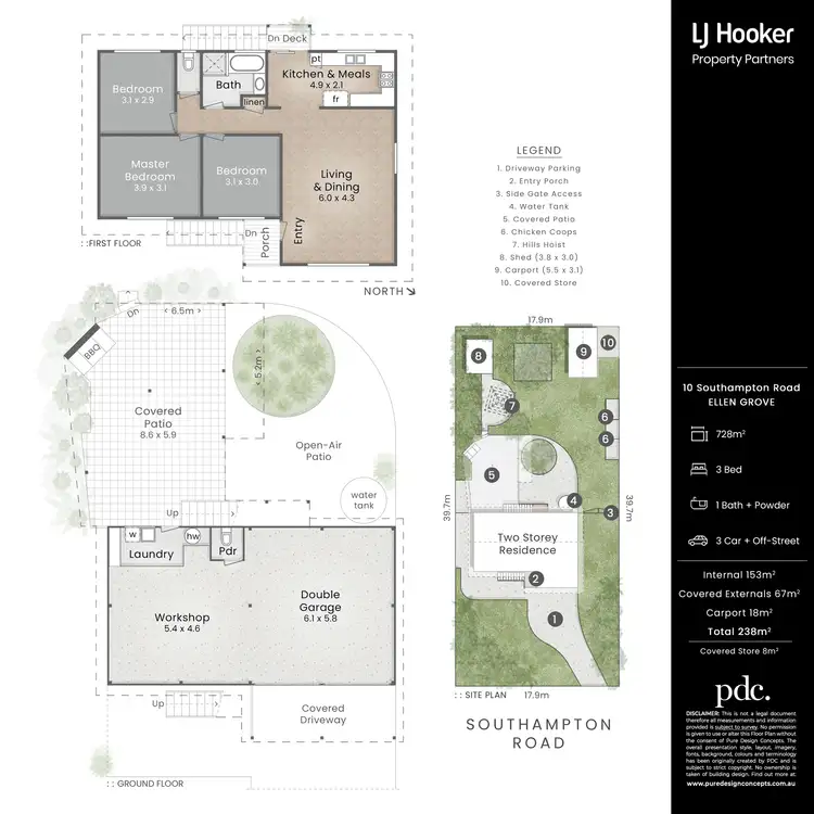 Floorplan of Homely house listing, 10 Southampton Road, Ellen Grove QLD 4078