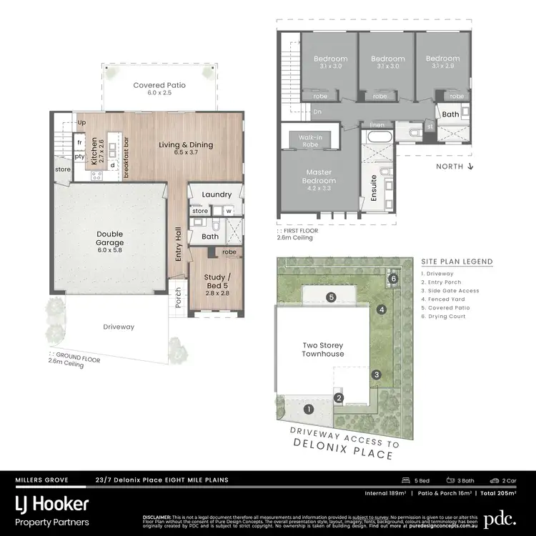 Floorplan of Homely townhouse listing, 23/7 Delonix Place, Eight Mile Plains QLD 4113