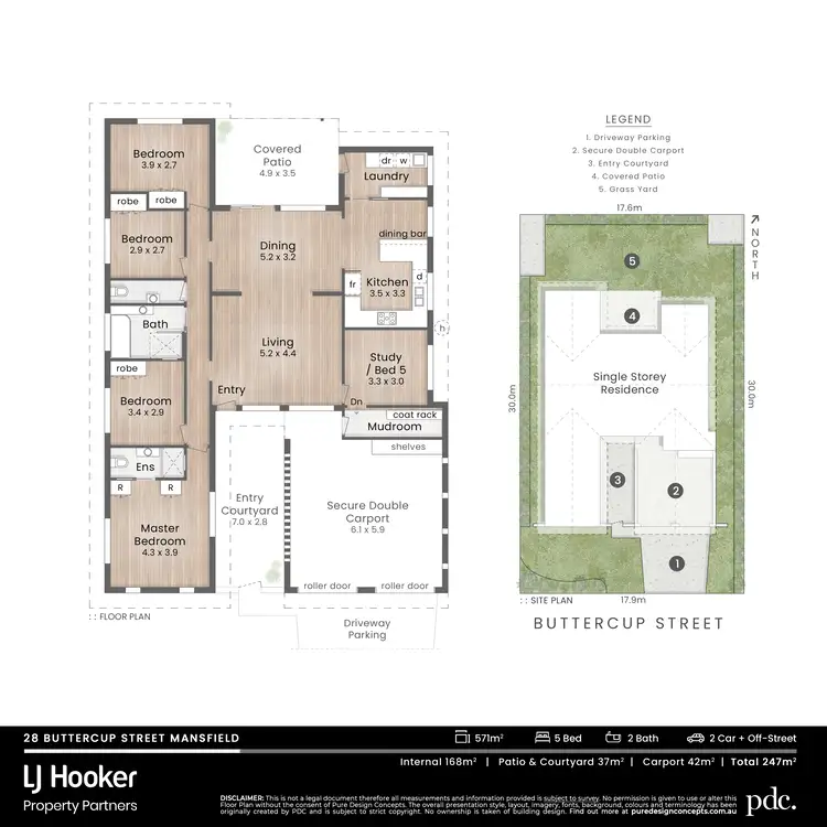Floorplan of Homely house listing, 28 Buttercup Street, Mansfield QLD 4122