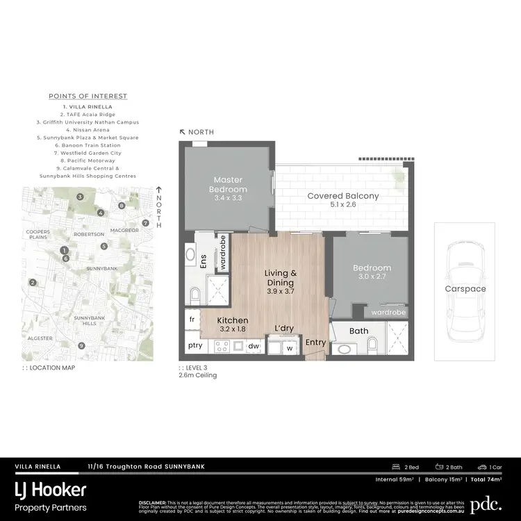 Floorplan of Homely apartment listing, 11/16 Troughton Road, Sunnybank QLD 4109