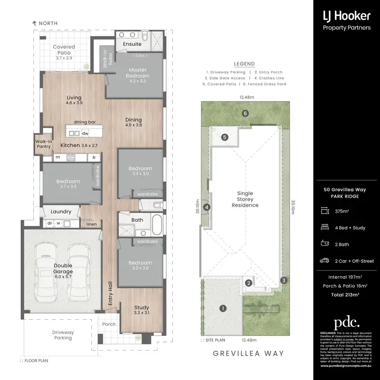 Floorplan of Homely house listing, 50 Grevillea Way, Park Ridge QLD 4125