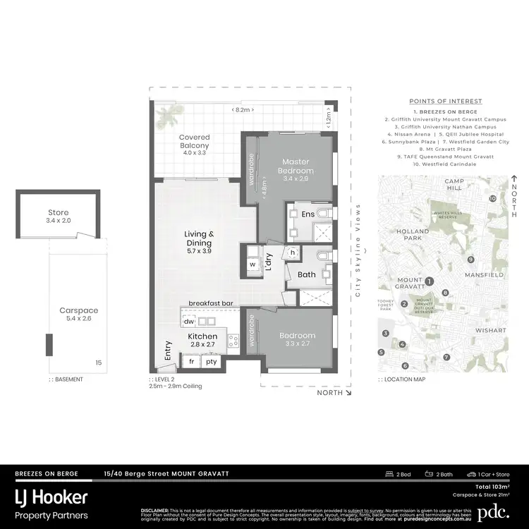 Floorplan of Homely apartment listing, 15/40 Berge Street, Mount Gravatt QLD 4122