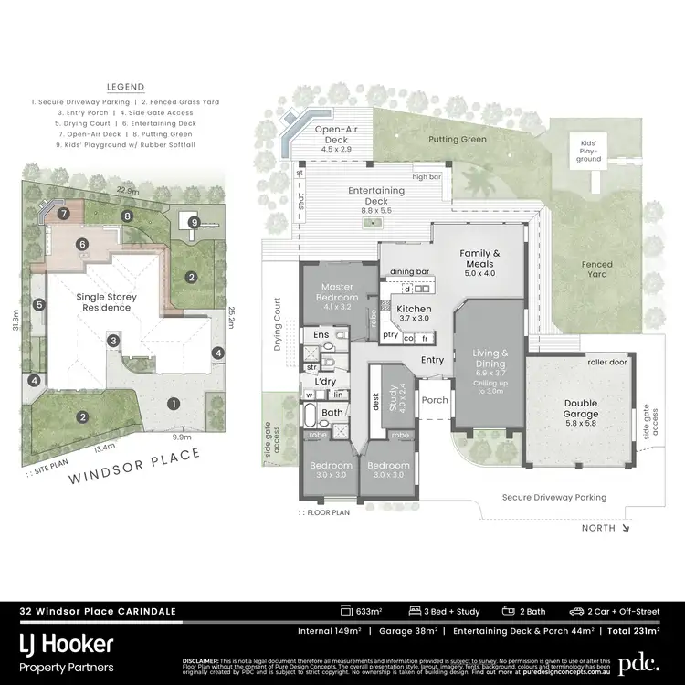 Floorplan of Homely house listing, 32 Windsor Place, Carindale QLD 4152