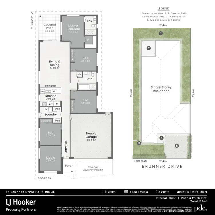 Floorplan of Homely house listing, 16 Brunner Drive, Park Ridge QLD 4125