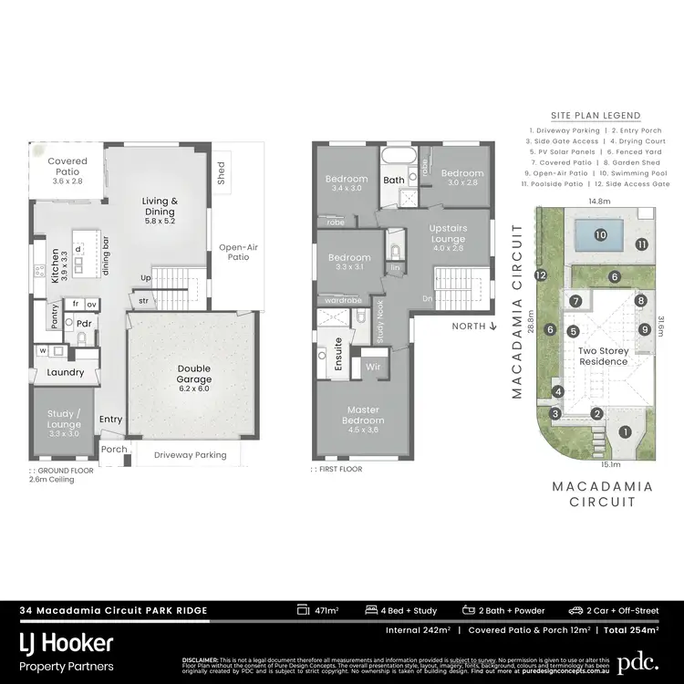 Floorplan of Homely house listing, 34 Macadamia Circuit, Park Ridge QLD 4125