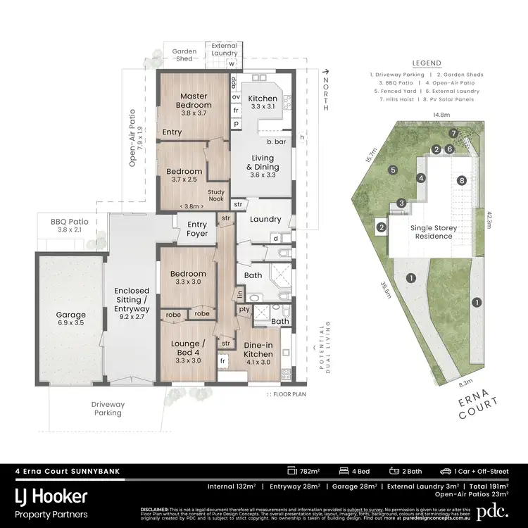 Floorplan of Homely house listing, 4 Erna Court, Sunnybank QLD 4109