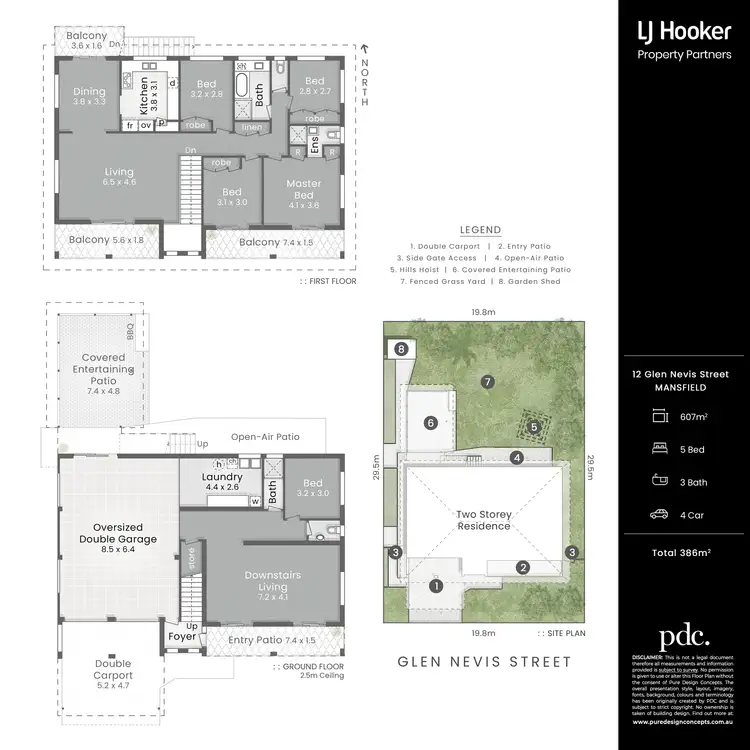 Floorplan of Homely house listing, 12 Glen Nevis Street, Mansfield QLD 4122