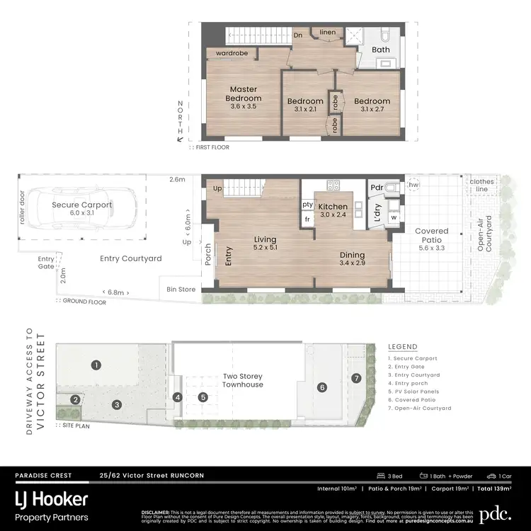 Floorplan of Homely townhouse listing, 25/62 Victor Street, Runcorn QLD 4113