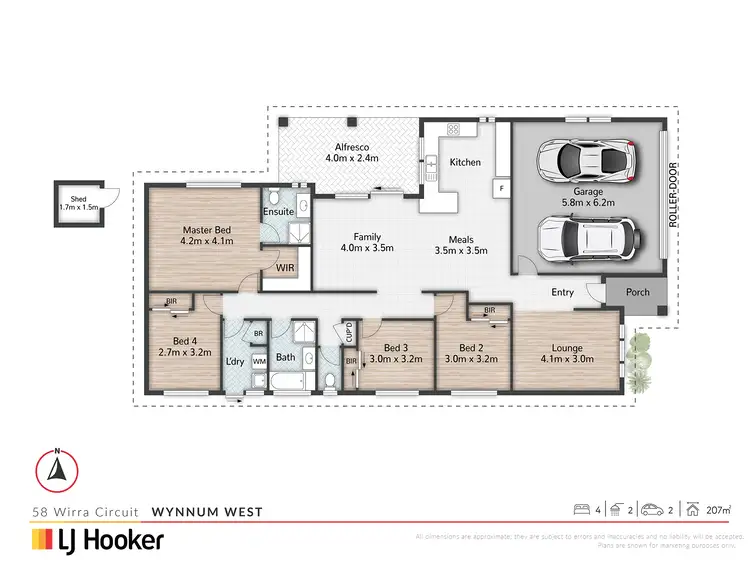 Floorplan of Homely house listing, 58 Wirra Circuit, Wynnum West QLD 4178