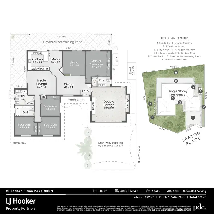 Floorplan of Homely house listing, 21 Seaton Place, Parkinson QLD 4115