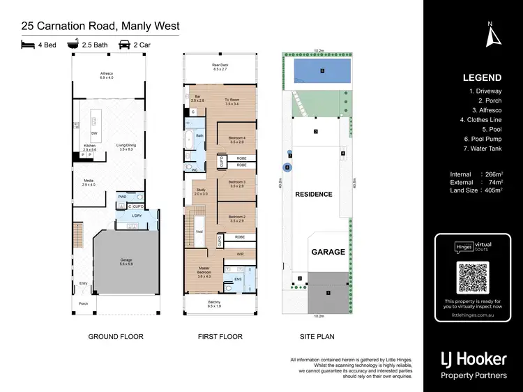 Floorplan of Homely house listing, 25 Carnation Road, Manly West QLD 4179