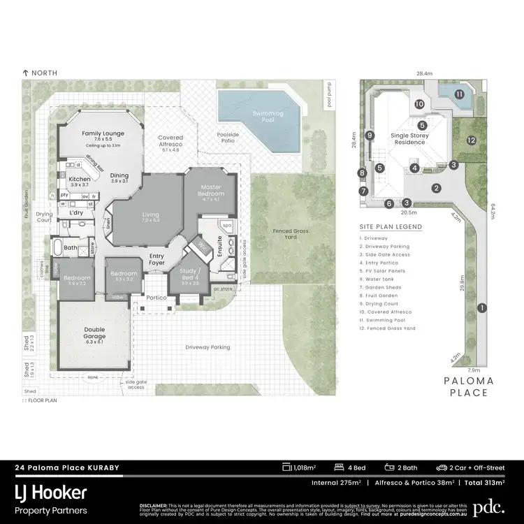 Floorplan of Homely house listing, 24 Paloma Place, Kuraby QLD 4112