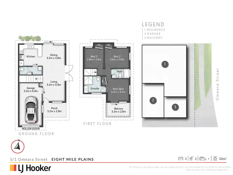 Floorplan of Homely townhouse listing, 5/1 O'Meara Street, Eight Mile Plains QLD 4113