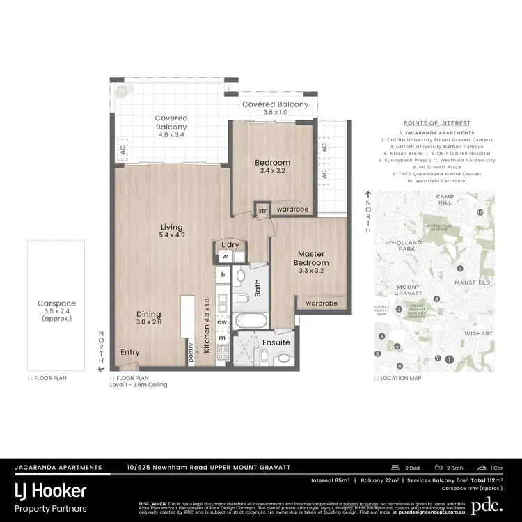 Floorplan of Homely apartment listing, 10/625 Newnham Road, Upper Mount Gravatt QLD 4122