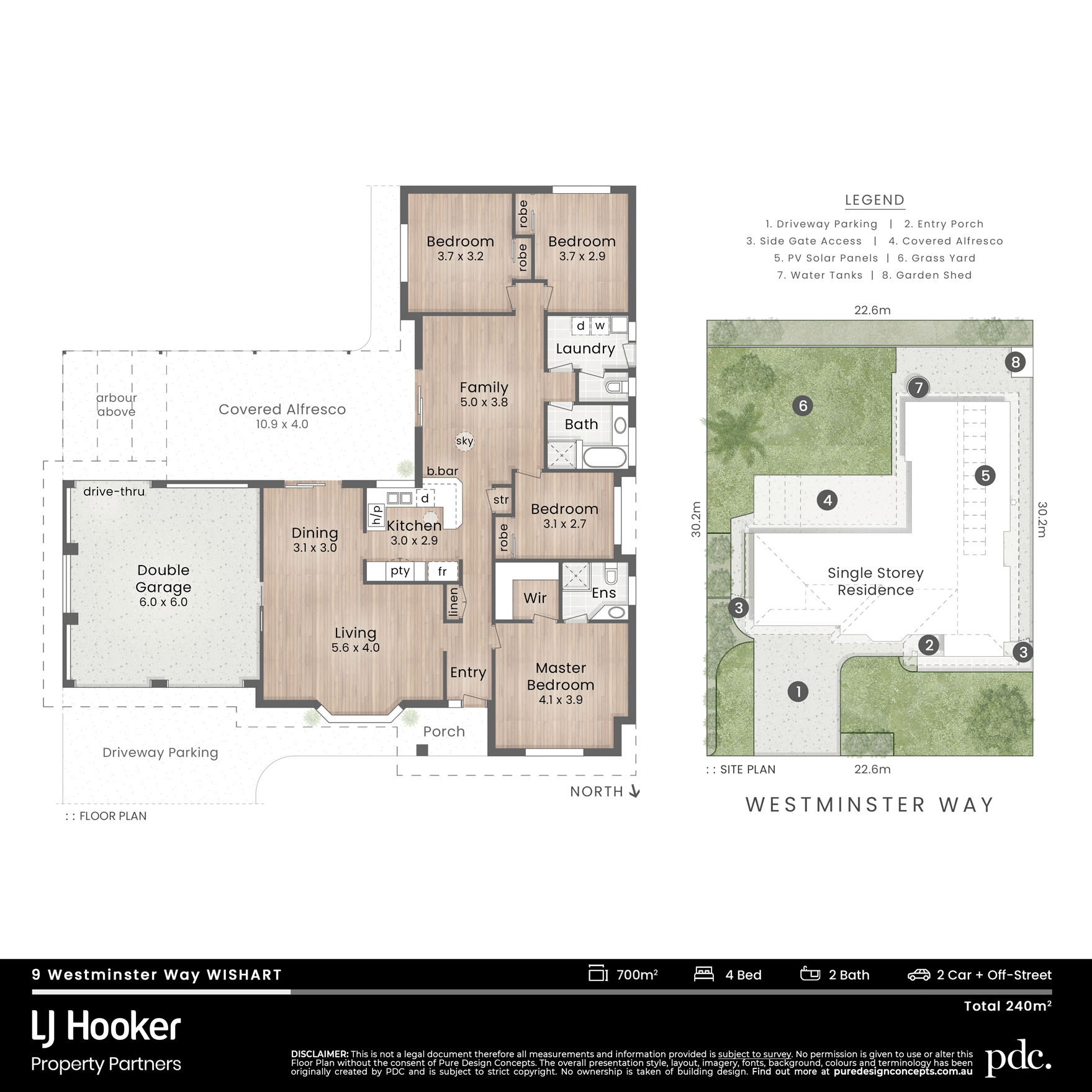 Floorplan of Homely house listing, 9 Westminster Way, Wishart QLD 4122