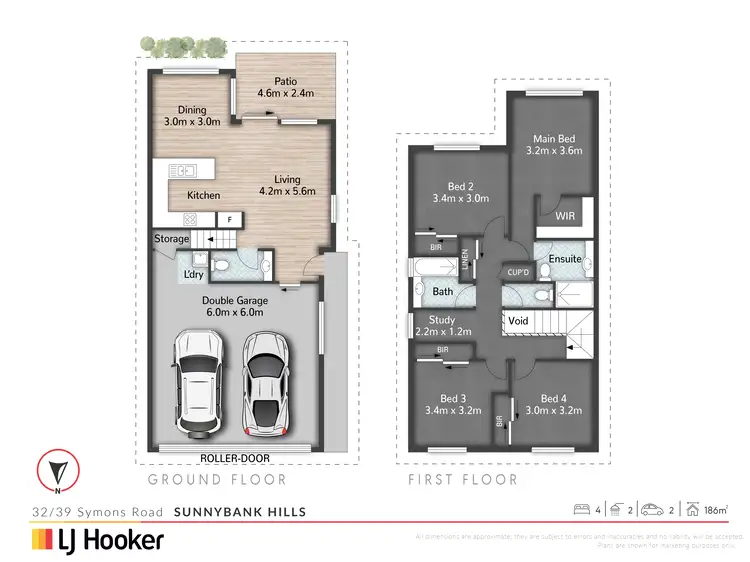 Floorplan of Homely townhouse listing, 32/39 Symons Road, Sunnybank Hills QLD 4109