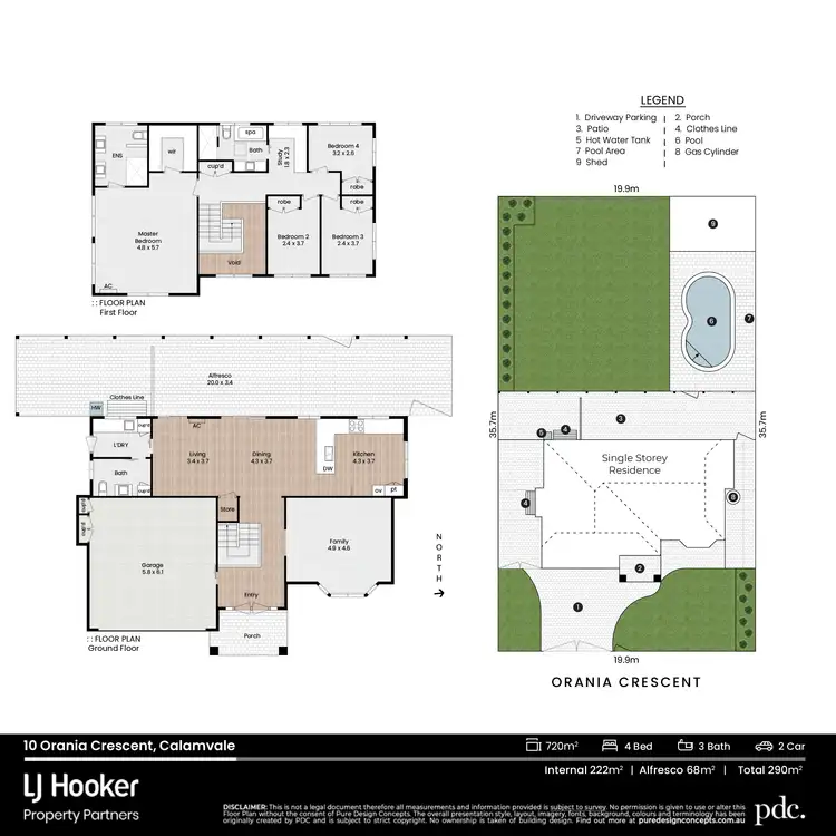 Floorplan of Homely house listing, 10 Orania Crescent, Calamvale QLD 4116