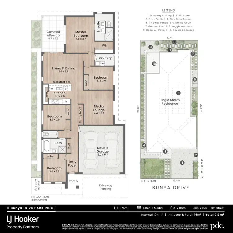 Floorplan of Homely house listing, 11 Bunya Drive, Park Ridge QLD 4125