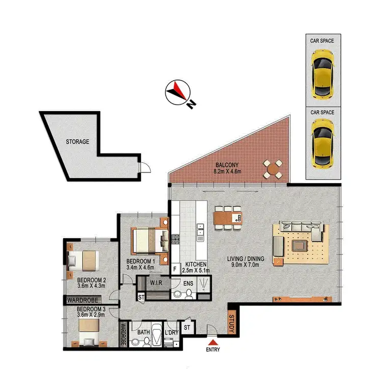 Floorplan of Homely unit listing, Address available on request