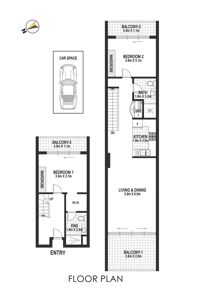 Floorplan of Homely apartment listing, B420/10 Marquet St, Rhodes NSW 2138