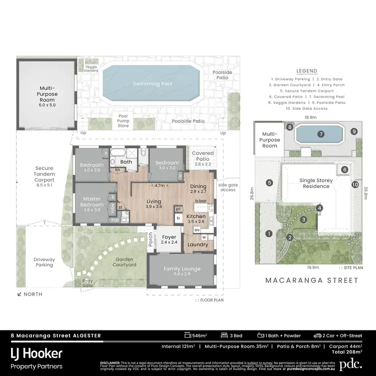 Floorplan of Homely house listing, 8 Macaranga Street, Algester QLD 4115