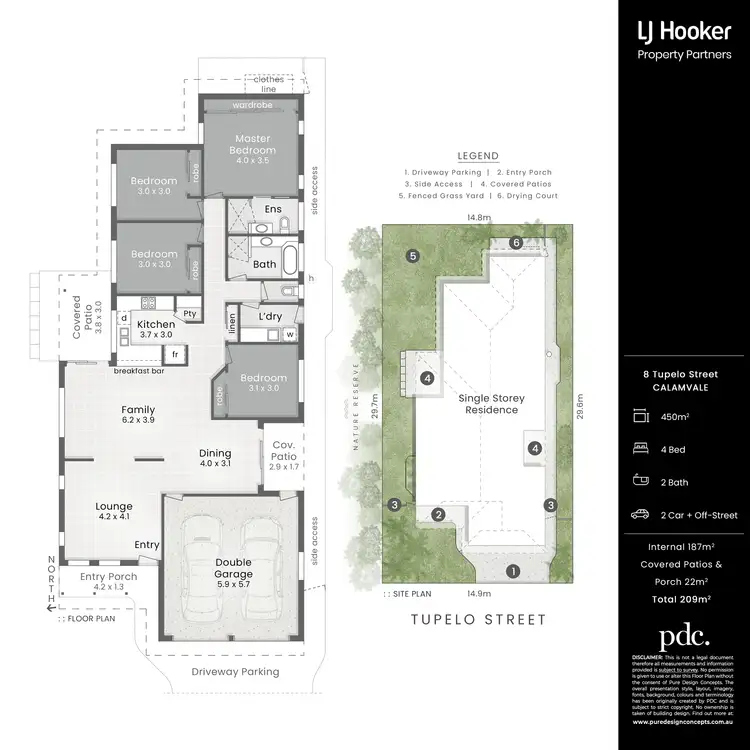 Floorplan of Homely house listing, 8 Tupelo Street, Calamvale QLD 4116