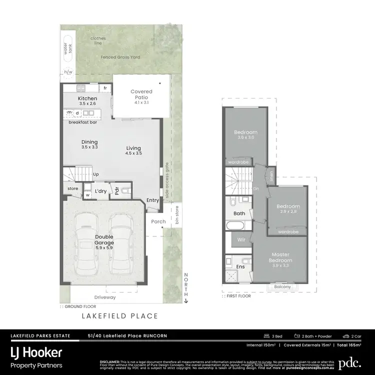 Floorplan of Homely townhouse listing, 51/40 Lakefield Place, Runcorn QLD 4113