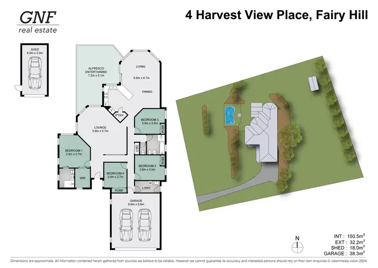 Floorplan of Homely house listing, 4 Harvest View Place, Fairy Hill NSW 2470