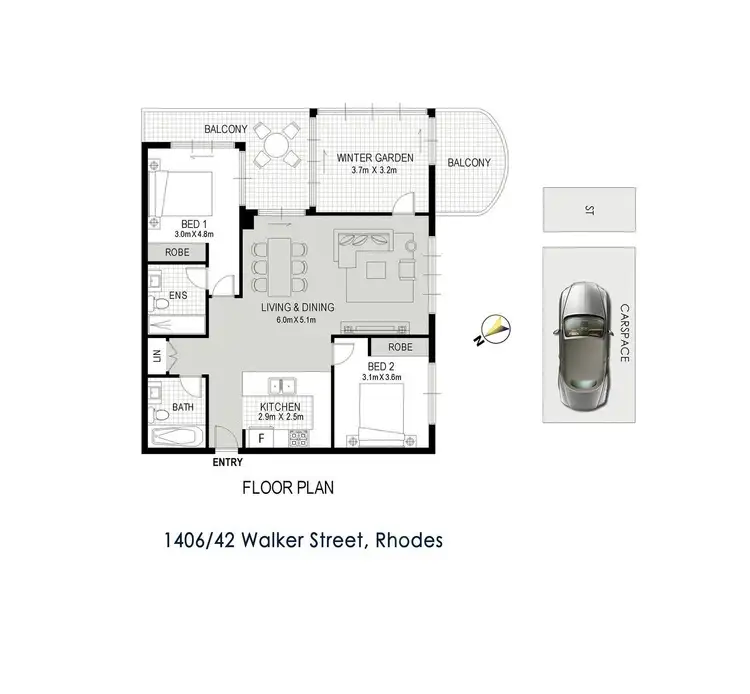 Floorplan of Homely apartment listing, Address available on request
