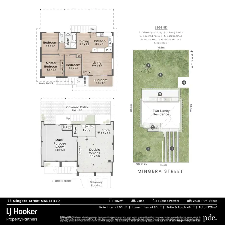 Floorplan of Homely house listing, 78 Mingera Street, Mansfield QLD 4122