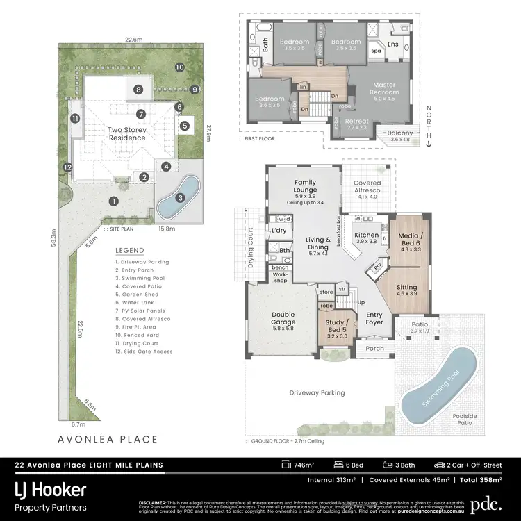 Floorplan of Homely house listing, 22 Avonlea Place, Eight Mile Plains QLD 4113