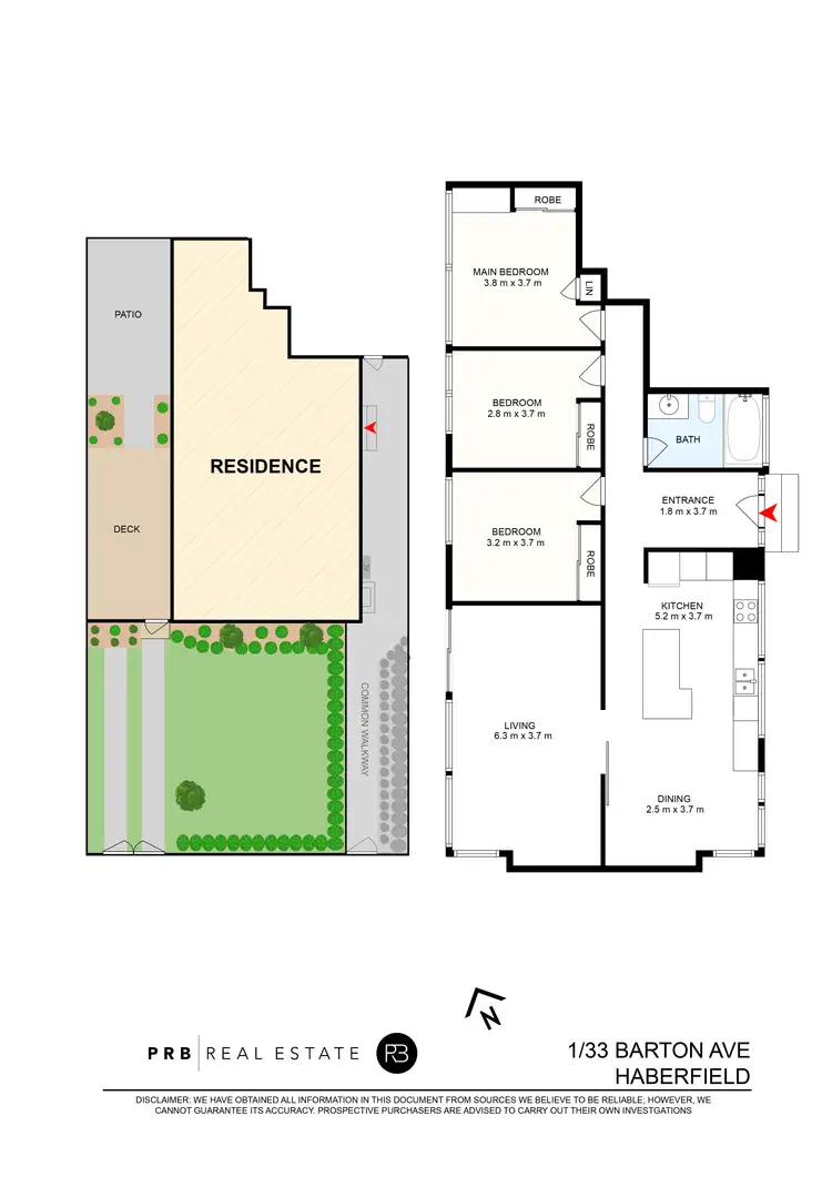 Floorplan of Homely house listing, 1/33 Barton Avenue, Haberfield NSW 2045