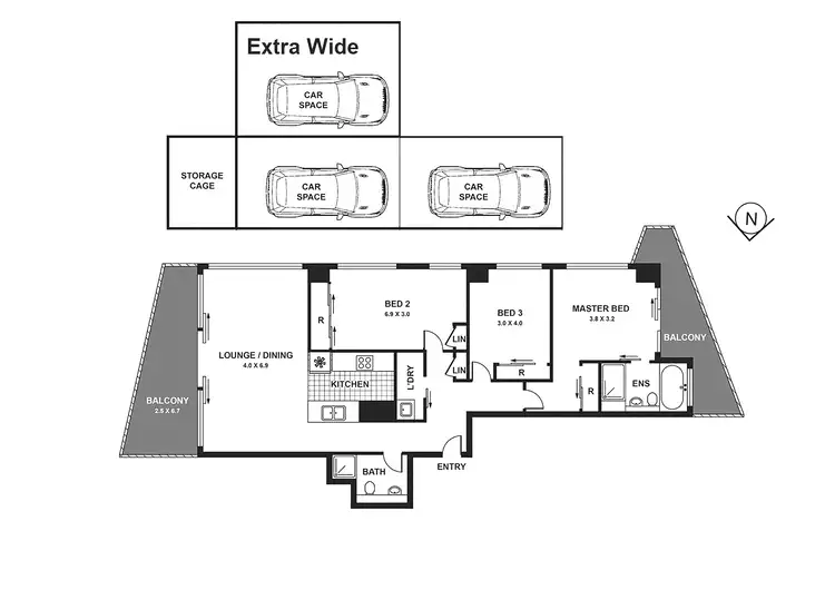 Floorplan of Homely apartment listing, Address available on request