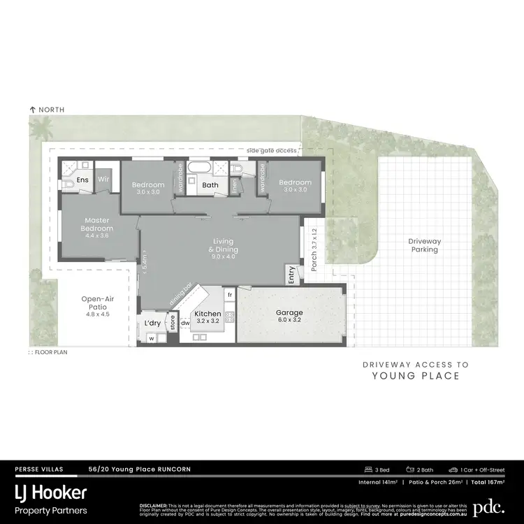 Floorplan of Homely villa listing, 56/20 Young Place, Runcorn QLD 4113