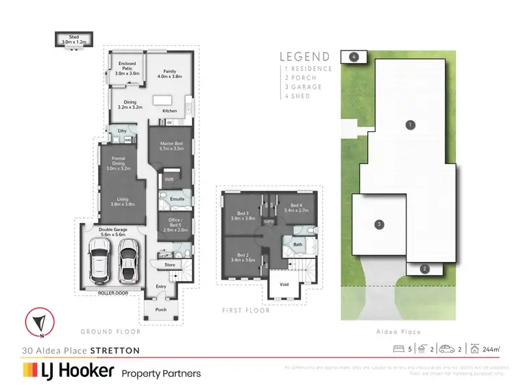 Floorplan of Homely house listing, 30 Aldea Place, Stretton QLD 4116