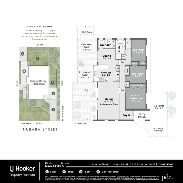 Floorplan of Homely house listing, 19 Nubara Street, Mansfield QLD 4122