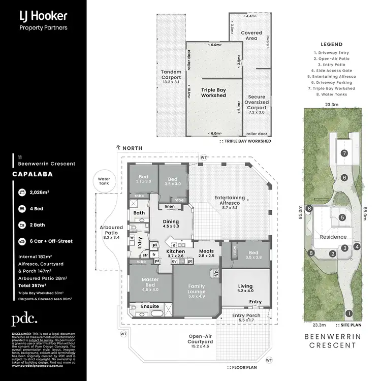 Floorplan of Homely house listing, 11 Beenwerrin Crescent, Capalaba QLD 4157