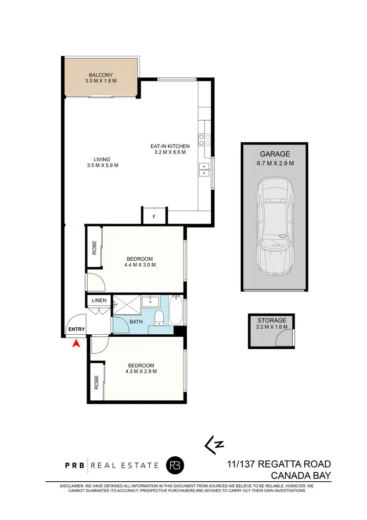 Floorplan of Homely unit listing, 11/137 Regatta Road, Canada Bay NSW 2046