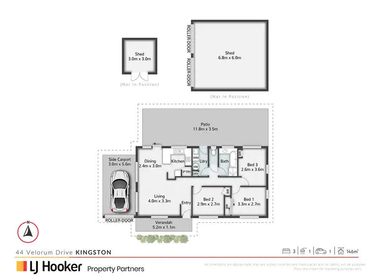 Floorplan of Homely house listing, 44 Velorum Drive, Kingston QLD 4114