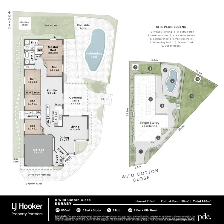 Floorplan of Homely house listing, 8 Wild Cotton Close, Kuraby QLD 4112
